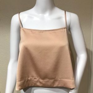 Topshop crop tie side tank size 8